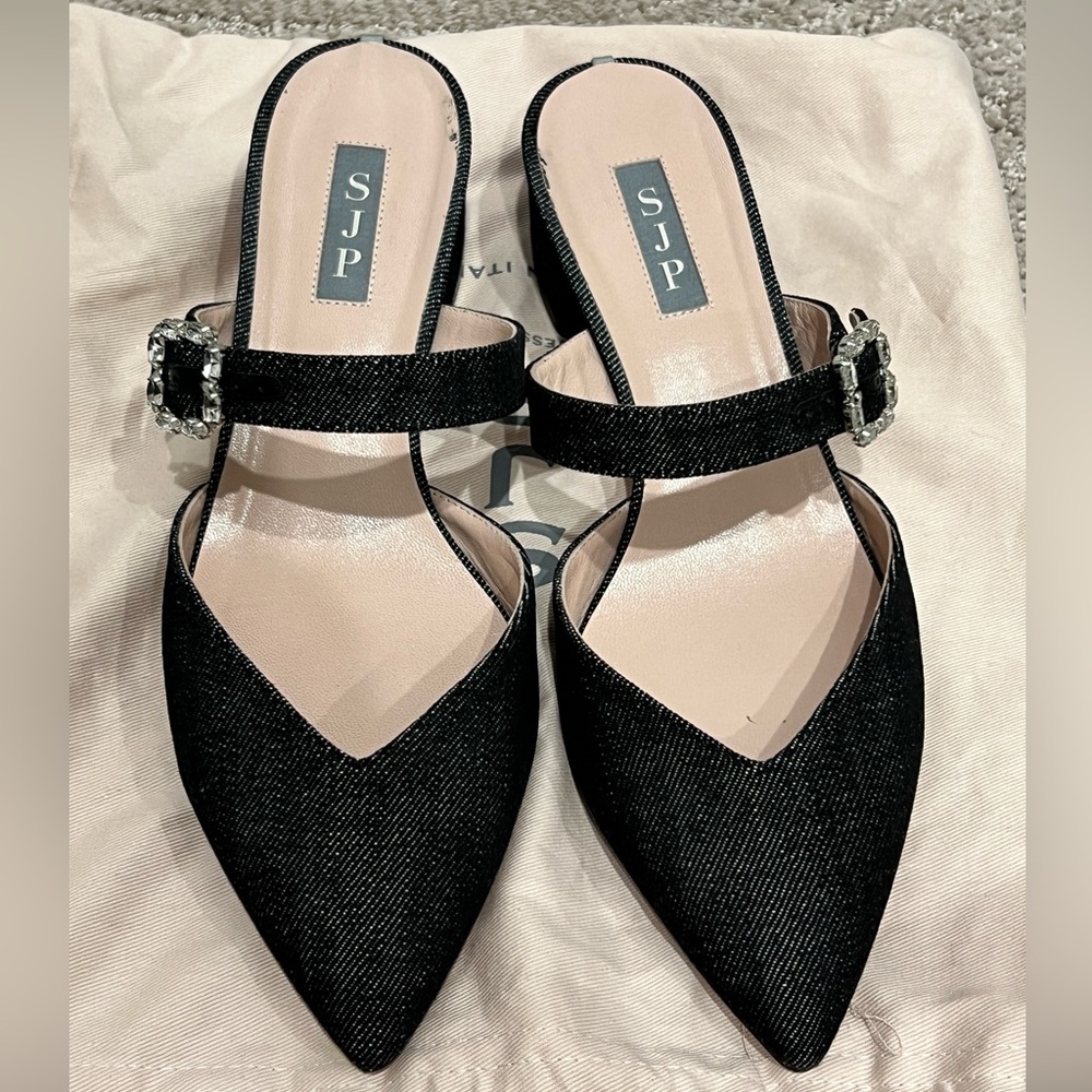 SJP by Sarah Jessica Parker- Crystal Embellishment Mules size EU 40